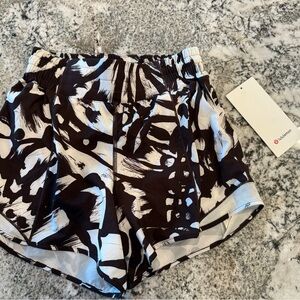 lululemon athletica Black and White Women's Shorts